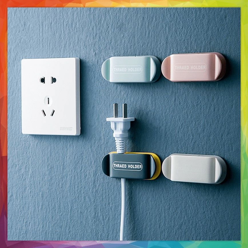 Holder Kabel Gantungan Hook Klip Meja Dinding Cantolan Kait Charger USB