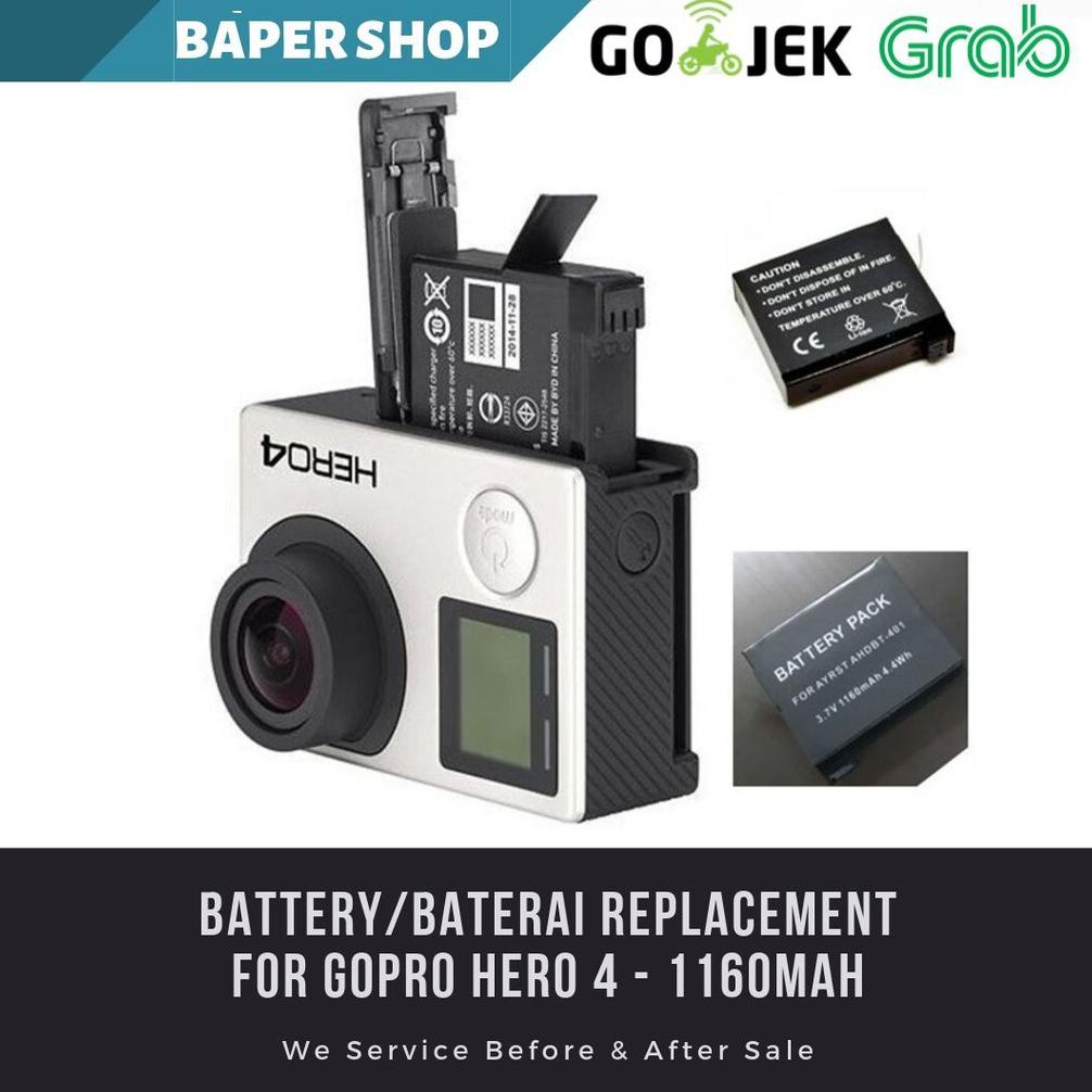 ak Battery Gopro Hero 4 Baterai Cadangan Gopro Batere Gopro 4 Action Camera Gopro
