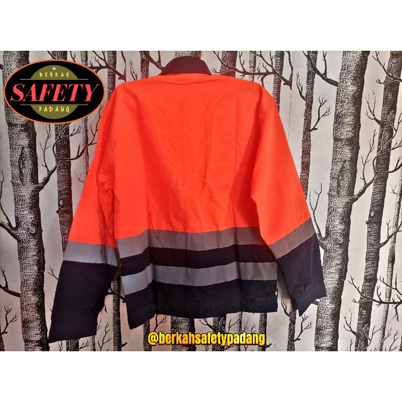 WEARPACK ATASAN SAFETY KOMBINASI WARNA ORANGE