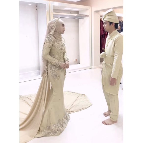 gaun pengantin Muslimah Malaysia gaun walimah gaun akad wedding dress muslimah