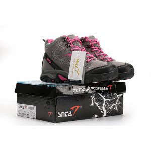 Jual Sepatu Wanita Hiking Gunung Outdoor Snta 605 Grey Fuschia Murah