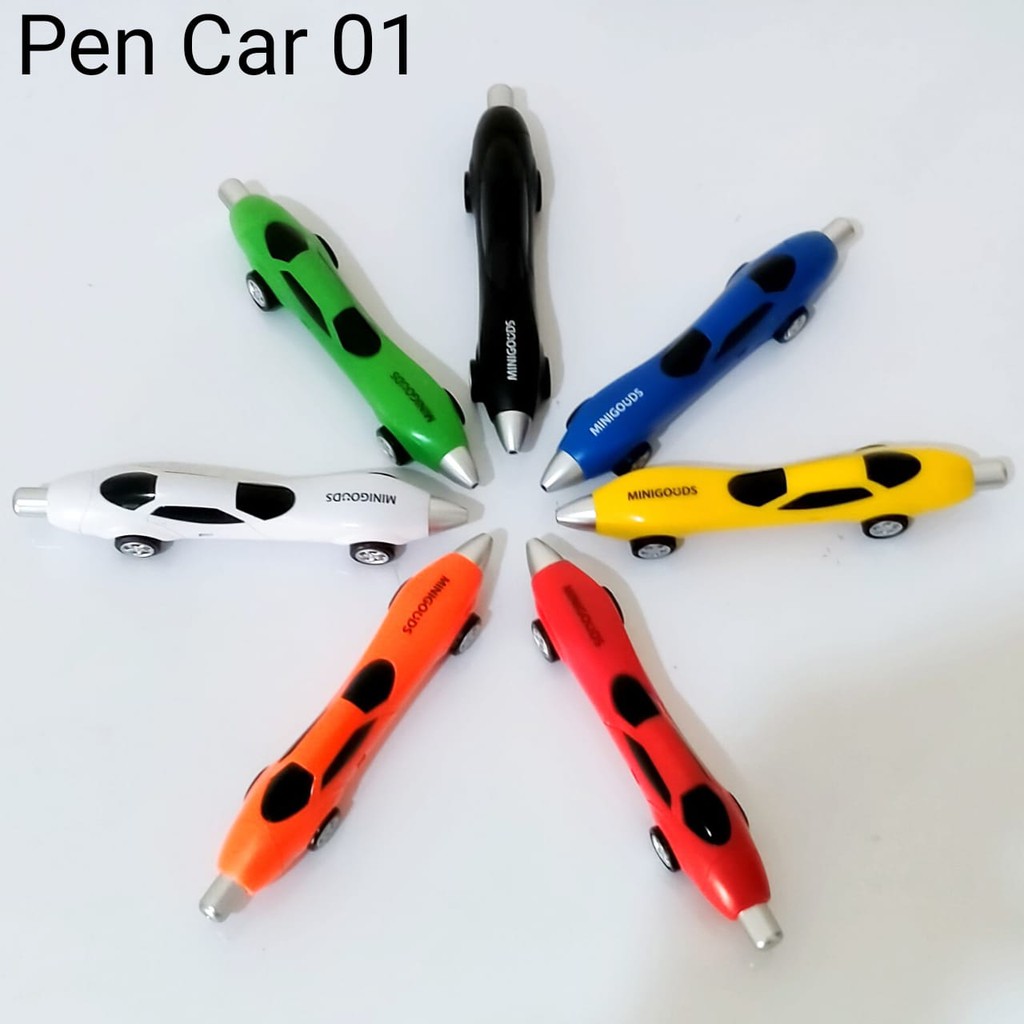 Pulpen Lucu & Unik  Pulpen Mainan Mobil Cute Car Tinta Biru-Model 01