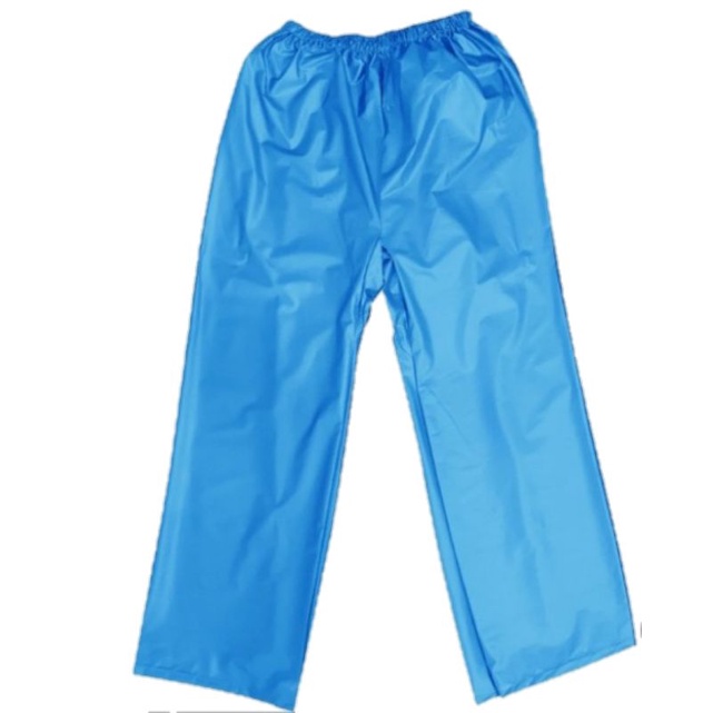 Celana Jas Hujan Saja Karet OMG Tebal Pria Wanita Raincoat Pants PVC Tebal 100% Waterproof Anti Air