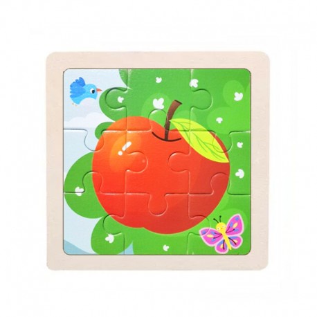 Mini FRUIT VEGETABLE PUZZLE Kayu Mainan Anak Wooden Toys Mainan Edukasi Jigsaw Montessori Puzzel Seri Sayur Sayuran Buah Buahan