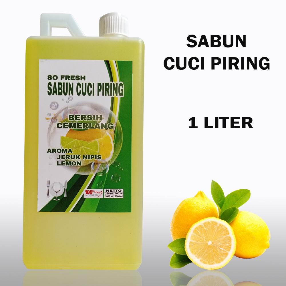 SO FRESH SABUN CUCI PIRING AROMA LEMON 1 LITER