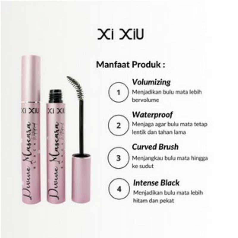 Xi XiU Mascara | Lovely | Black | Pink Mascara Divine Waterproof Volumizing xixiu maskara