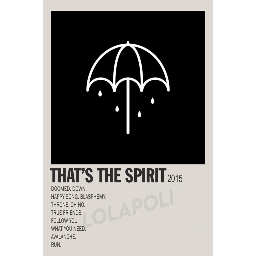 Poster Cover Album That's The Spirit - Bring Me The Horizon