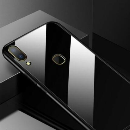 Oppo Realme X3 / Realme X2 Pro Case Glass Black Glas Permium Miror Kaca