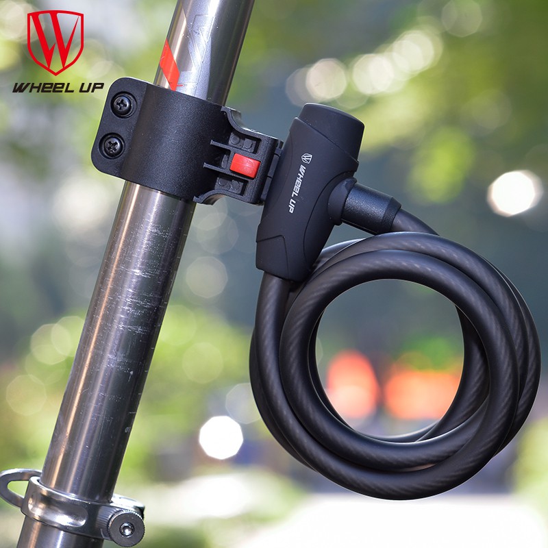 Wheel Up Gembok Sepeda Kabel 1.2m - Black