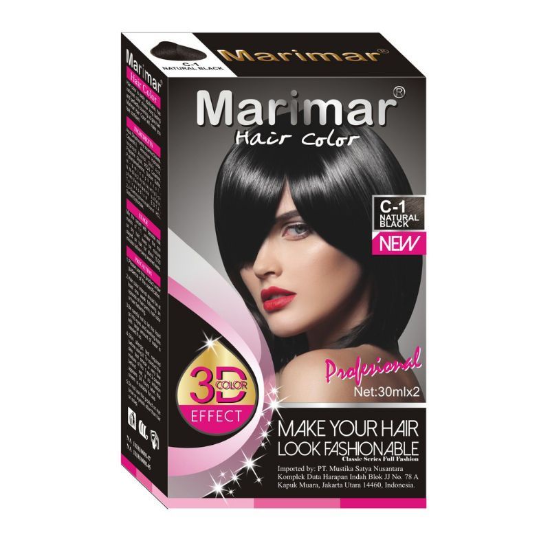 Marimar Hair Color Pewarna Rambut 30ml - Semir Rambut Hair Color - Cat Rambut /BPOM