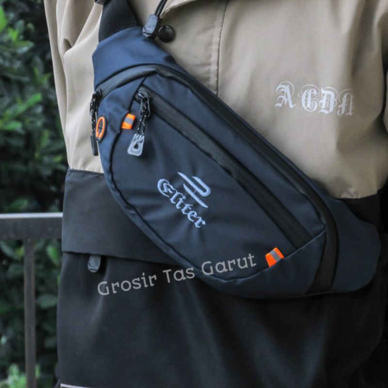 Tas Waistbag Pria Wanita Anti Air Selempang Waterproof Cowok