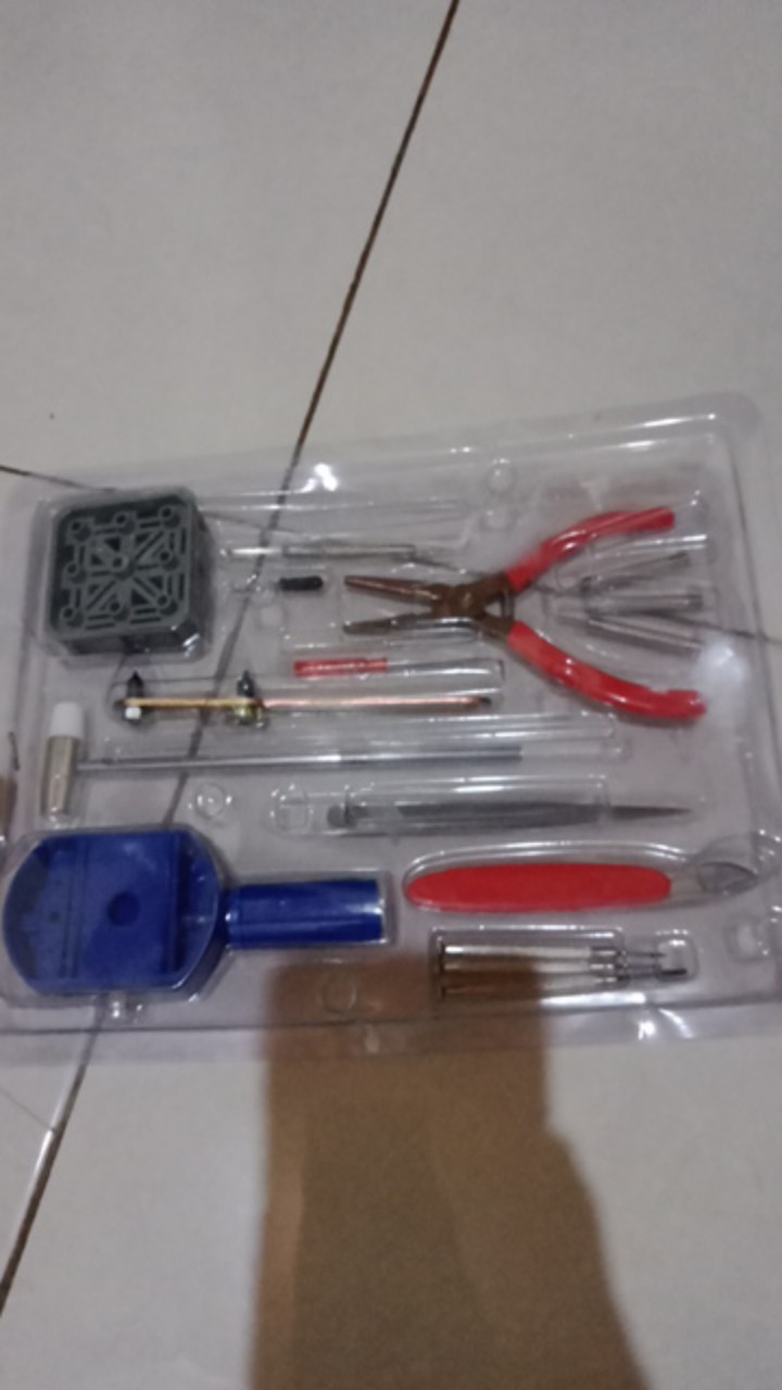Alat Peralatan Srvice Perbaikan Jam Tangan Set Lengkap Tang Obeng Buka