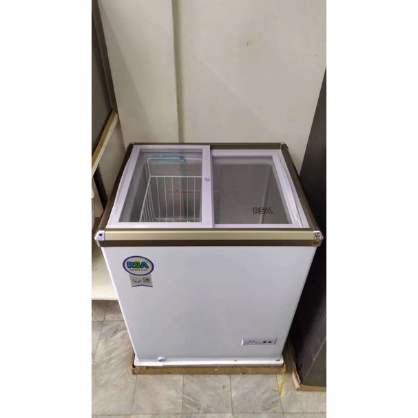 SLIDING GLASS FREEZER RSA 100 LITER XS 110 Tutup kaca