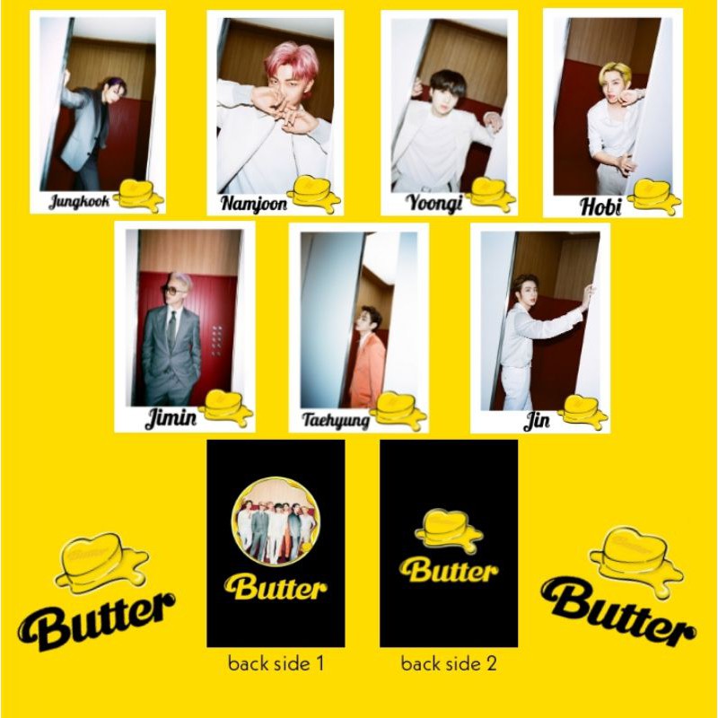 BTS Butter Acrylic Clear Keychain Gantungan Kunci Akrilik (BACA DESKRIPSI)