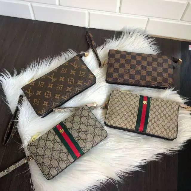 Gucci wristlet clutch / gucci clutch / clutch import murah / clutch unisex / clutch murmer