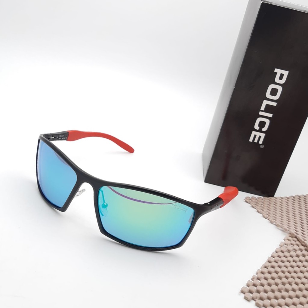 Sunglass Kacamata Sepeda Pria Police A1825 Lensa Anti UV