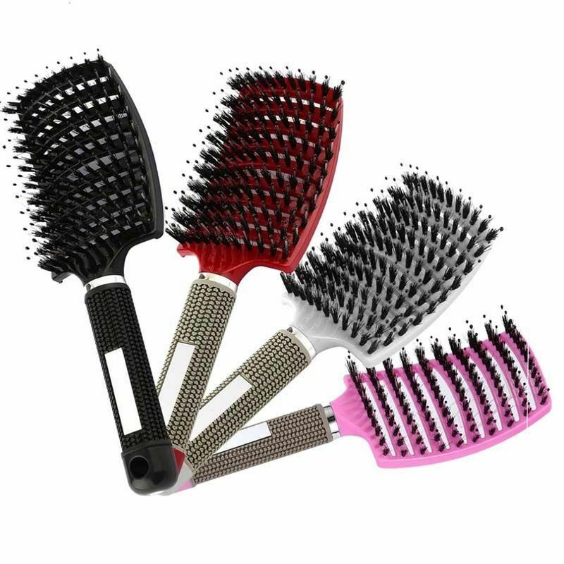 Magic Bristle Hairbrush Scalp Massage Comb Barber Salon Styling Tools