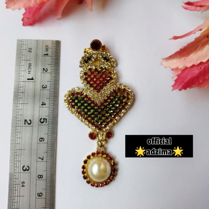 Bros dagu India anting hijab Bros mewah full mata