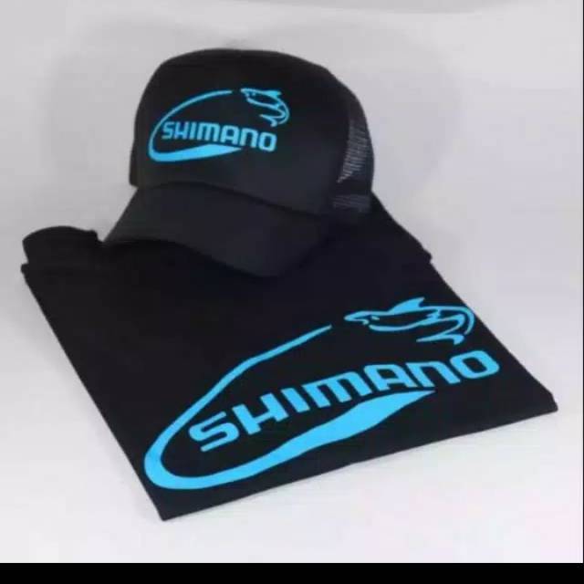 T-shirt  kaos mancing shimano gratis topi simano termurah / kaos terbaru / kaos keren