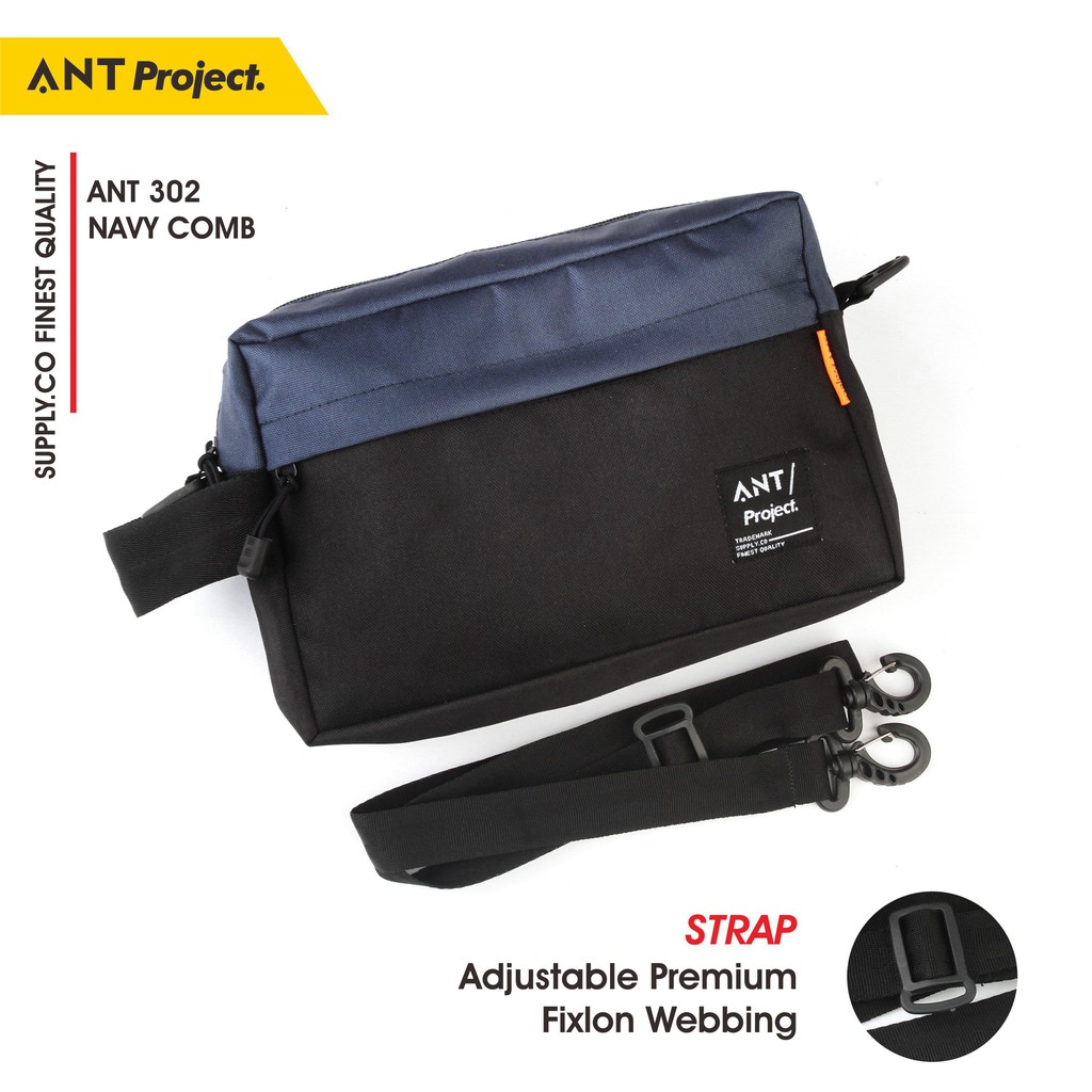 ANT PROJECT  Tas Pouch Pria Clutch Slingbag Cowok Distro Keren Murah Premium