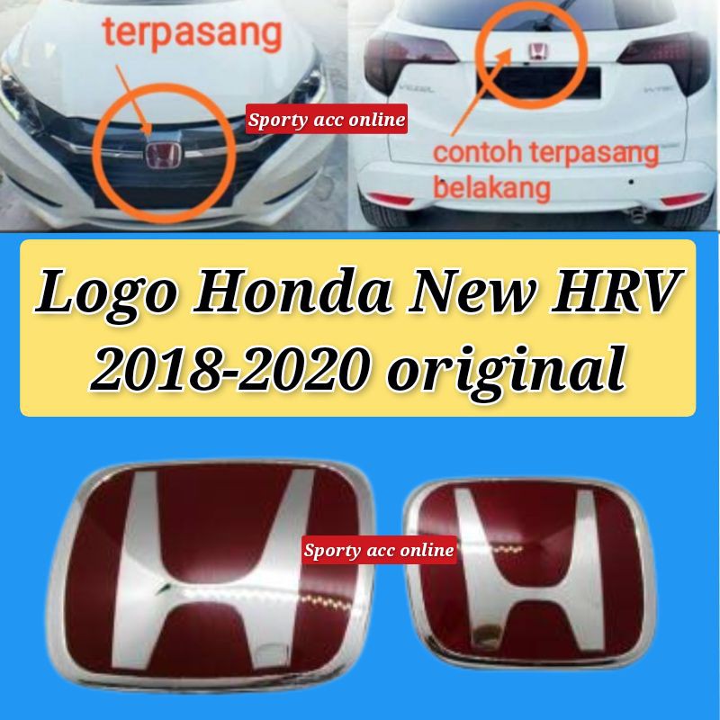 Logo Honda Hrv new 2018-2020 merah original