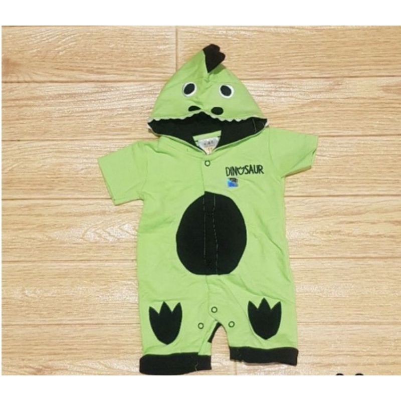 Baju kodok topi dino jumper bayi karakter dino EDL Premium