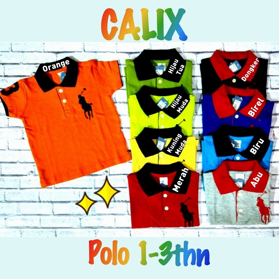 Kaos Polo Anak 1-2thn Polo Premium Laki - Laki Perempuan Baju Anak Murah Kaos Polo Anak Murah Sale