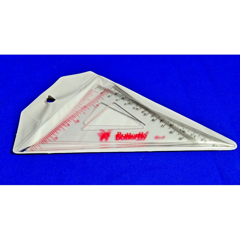 

Butterfly Penggaris Segitiga BT No.6 ( 1 Set - 2 Pcs )