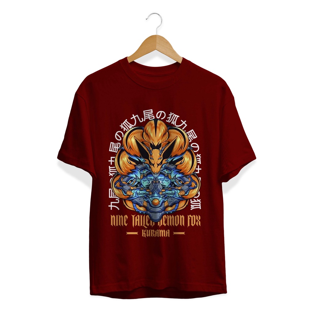 NEW T-SHIRT BAJU ANIME SERIES NARUTO UZUMAKI KURAMA CYBER