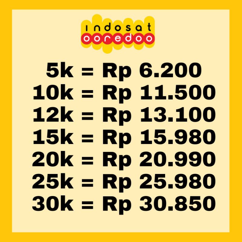Pulsa Indosat 5000 10000 12000 15000 20000 25000 30000 | Pulsa Indosat Murah | Pulsa Murah | Pulsa