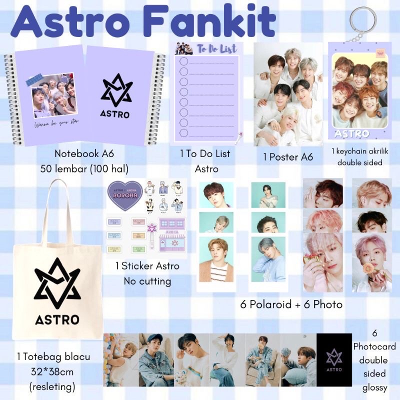 ASTRO FANKIT GIFT BOX AROHA HAMPERS MERCH JINJIN MJ CHA EUNWOO ROCKY SANHA MOONBIN KPOP MERCH HADIAH