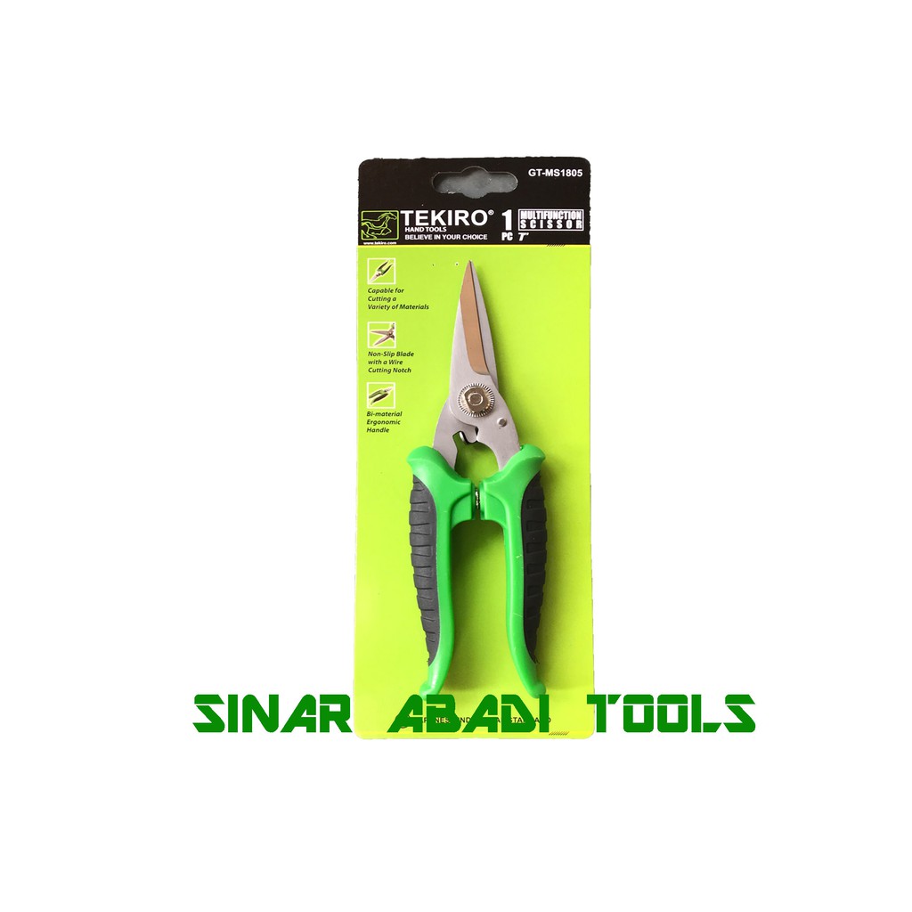 

Gunting Multifungsi - Multifunction Scissor 7 Inch - Tekiro