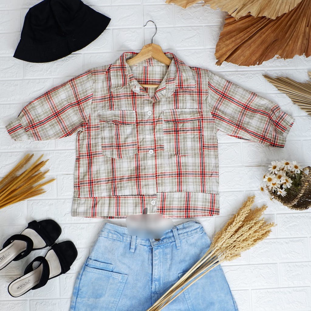 BEFAST - ZEC OOTD Wanita Kemeja KIO / Kemeja Dayrus Top / Kemeja Casual Wanita / Kemeja Terbaru Wanita / Kemeja Kekinina