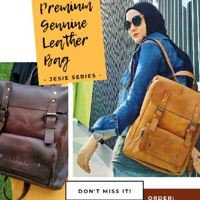 Premium Genuine Leather Bag - Jesie Series