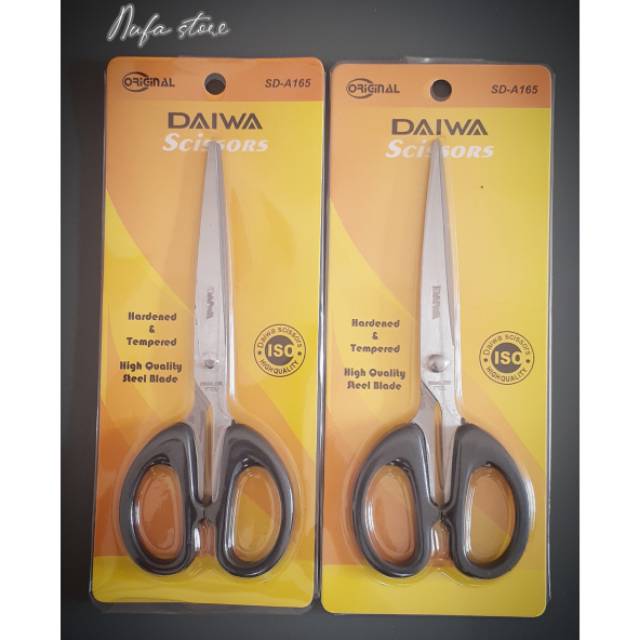 

Gunting / gunting kertas / Gunting Kertas Tanggung A-165 size 16cm /gunting daiwa /