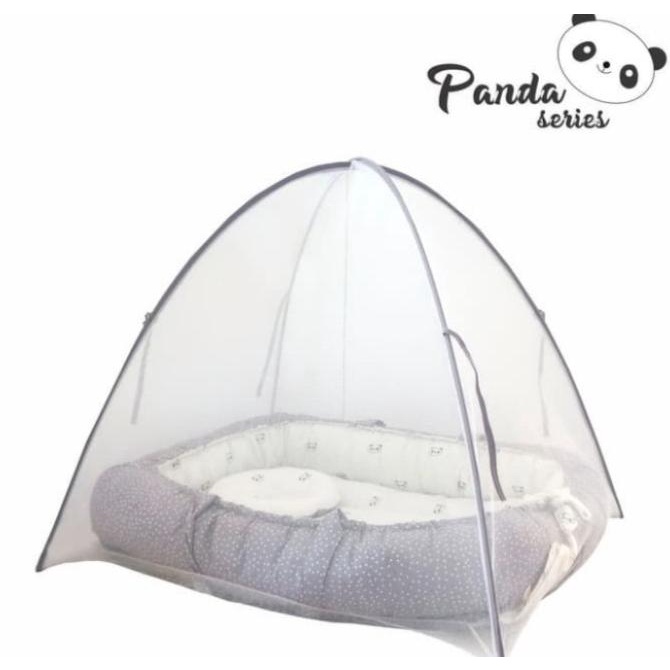 Omiland Kasur Serut Bayi + Kelambu Panda Series - Oyk 1141