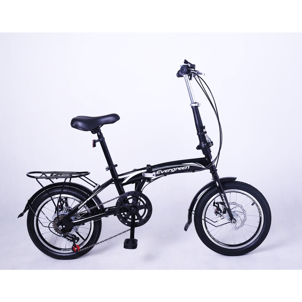 SEPEDA LIPAT 16&quot; EVERGREEN FOLDING 6SP DISC BRAKE