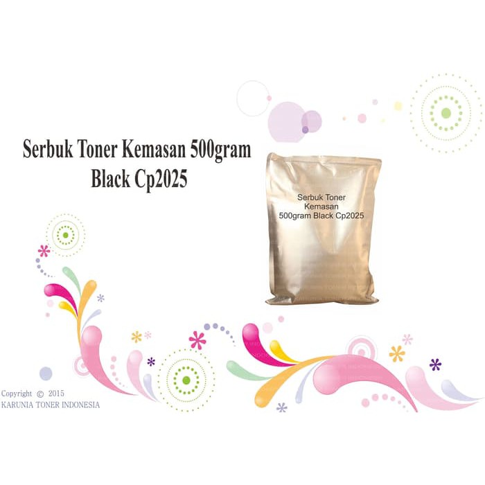 Serbuk Toner Kemasan 500gram Black CP2025