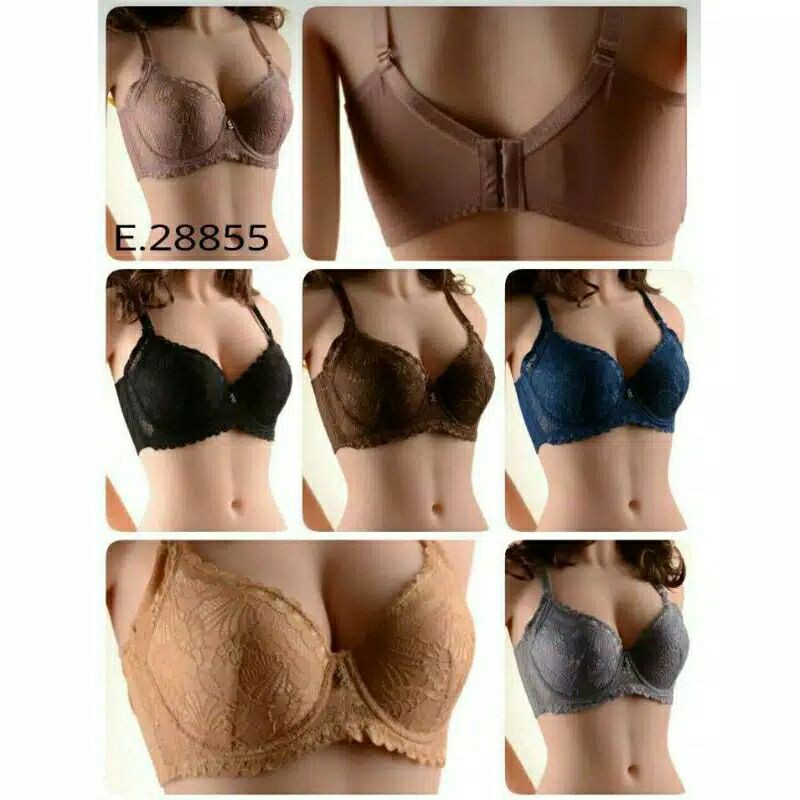 BRA | BH ELENA 28855 ORIGINAL | Bh Sayap Lebar Penekan Lemak Busa Tipis Kawat Cup B Kait 3