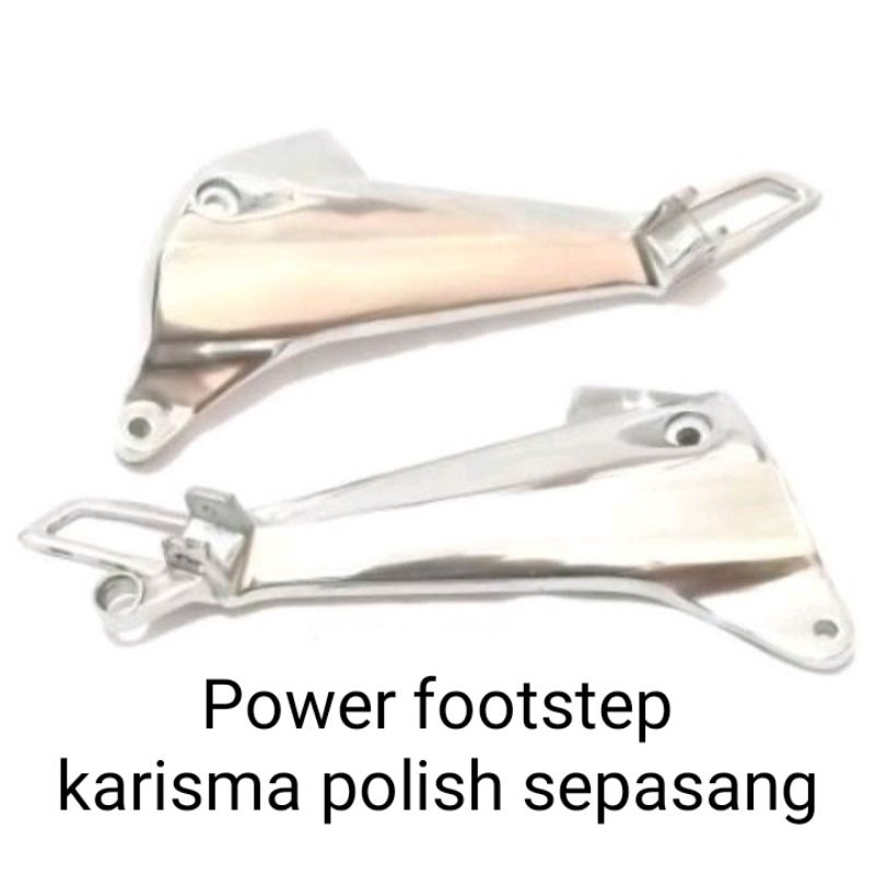 Power footstep karisma power foot step bostep bastep honda karisma dudukan step karisma pijakan kaki karisma polish sepasang