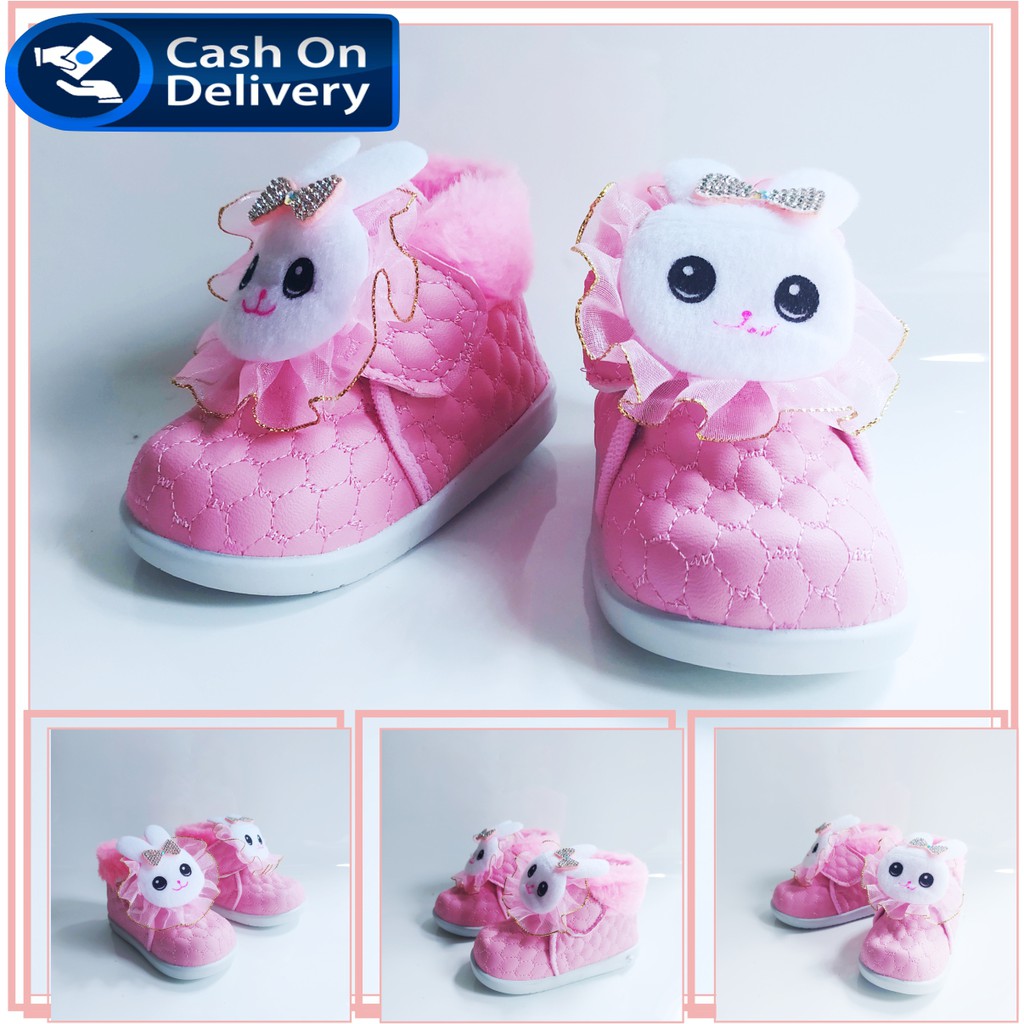 SEPATU ANAK PEREMPUAN BABY BOOTS KELINCI bisa cod termurah