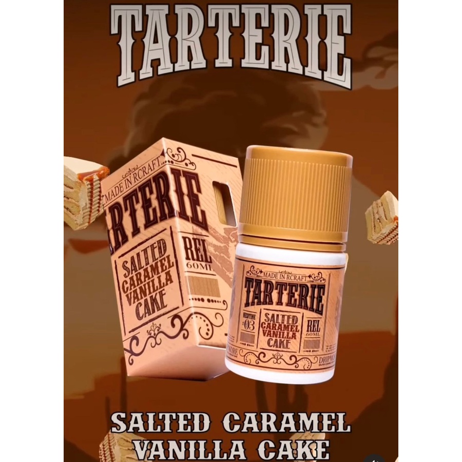 TARTERIE NEW LOOKS TARTERIE FREEBASE LIQUID 60ML #DRIPMORE TARTERIE LIQUID