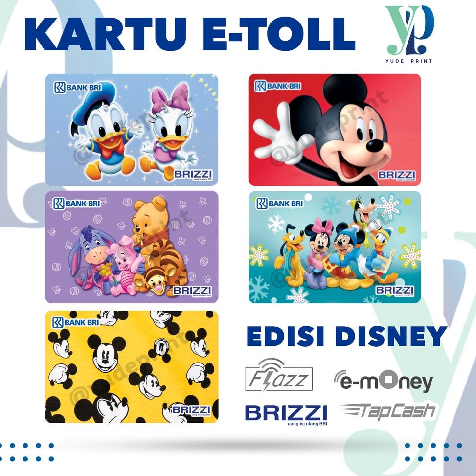 (A-UBE <✓}) Kartu etoll Flazz BCA gen 2 Disney||bisa cod