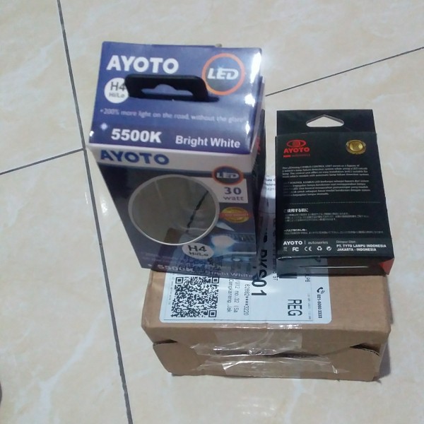 Lampu LED Utama Motor Mobil AYOTO M4A H4 AC DC PNP 30 Watt