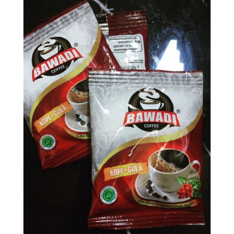 

kopi bawadi sachet | kopi sachet 2 in 1 khas aceh