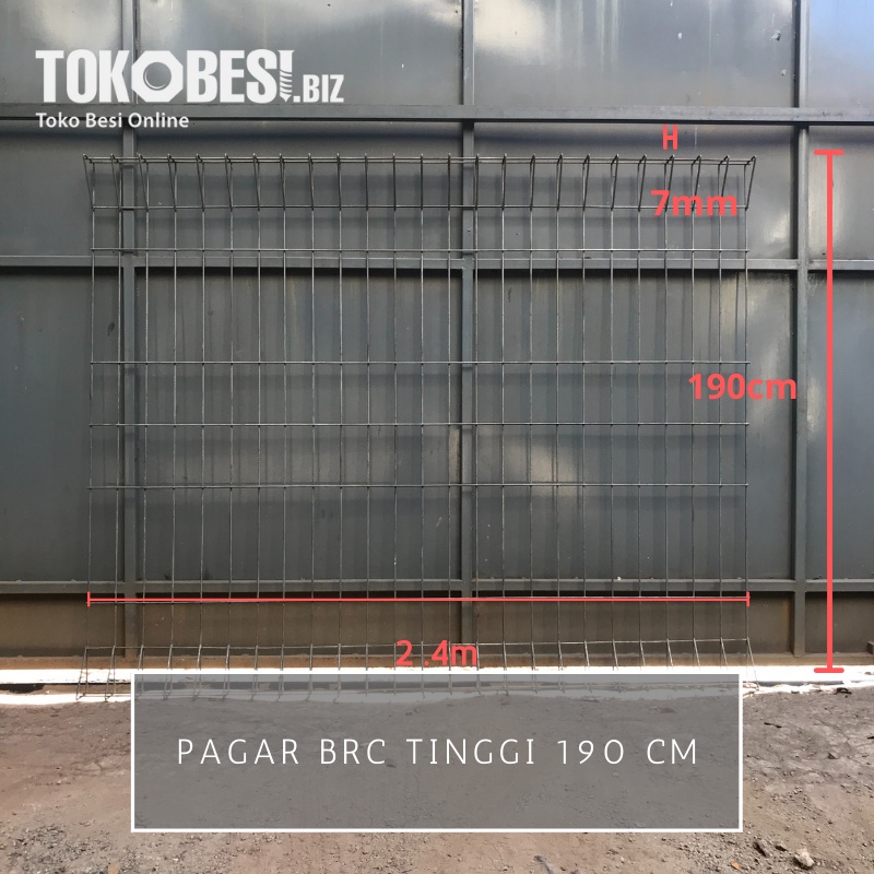 Pagar BRC tinggi 190 cm - Pengiriman Luar Bandung