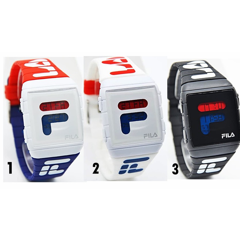 Jam tanggan kapel Fila lucu cewe cowo Abg cuple anak muda Gaul