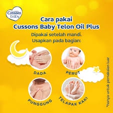 Cussons Baby Telon Oil PLUS 60ml / Cussons Minyak Telon Bayi