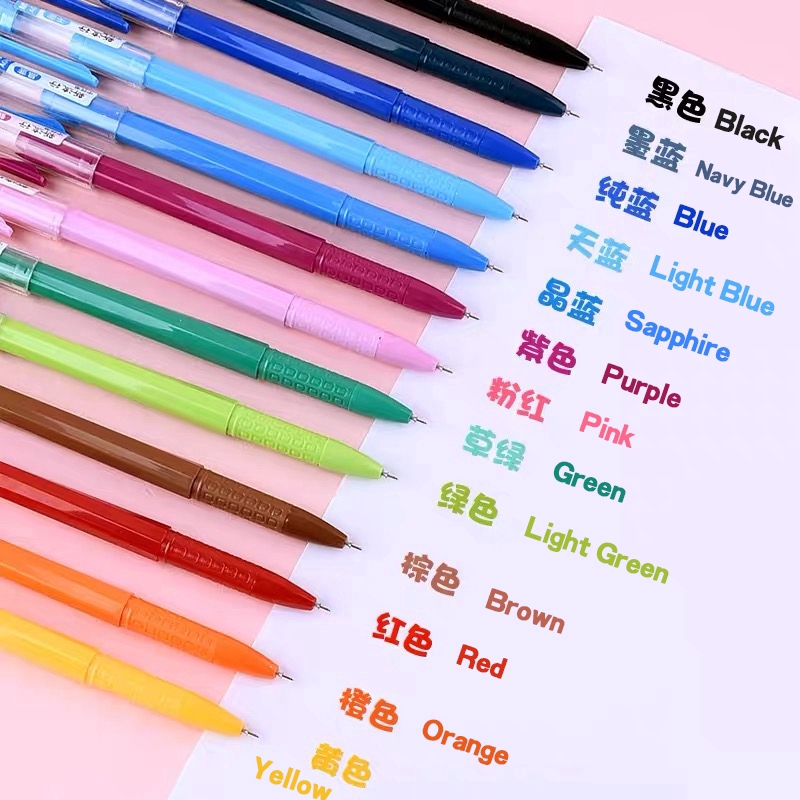 M &amp; G Pen Gel 62403 0.38mm Warna-Warni Simple Untuk Pelajar/Kantor