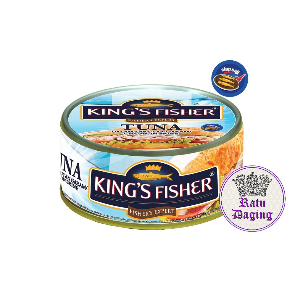 

King' Fisher Tuna In Brine / Ikan Tuna Kaleng Dalam Larutan Garam